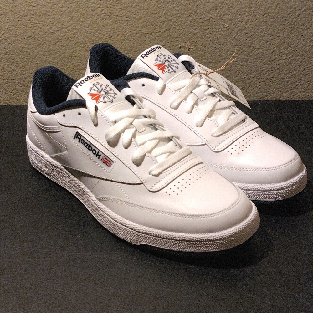 Reebok club c 85 navy size 12